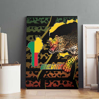 Benin Canvas Wall Art Powerful African Leopard - Wonder Print Shop
