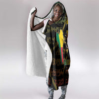 Benin Hooded Blanket Powerful African Leopard - Wonder Print Shop