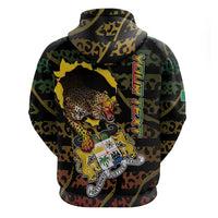Personalized Benin Hoodie Powerful African Leopard - Wonder Print Shop