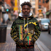 Personalized Benin Hoodie Powerful African Leopard - Wonder Print Shop