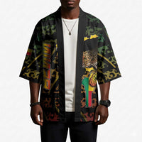 Personalized Benin Kimono Powerful African Leopard - Wonder Print Shop