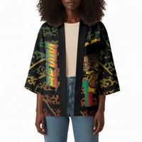 Personalized Benin Kimono Powerful African Leopard - Wonder Print Shop
