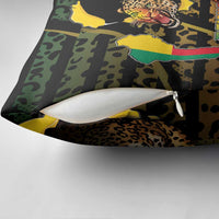 Benin Pillow Cover Powerful African Leopard - Wonder Print Shop