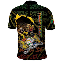 Personalized Benin Polo Shirt Powerful African Leopard - Wonder Print Shop