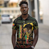 Personalized Benin Polo Shirt Powerful African Leopard - Wonder Print Shop