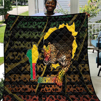 Benin Quilt Powerful African Leopard - Wonder Print Shop