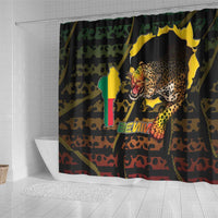 Benin Shower Curtain Powerful African Leopard - Wonder Print Shop