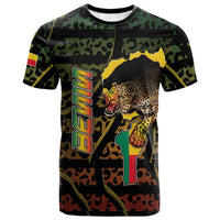 Personalized Benin T shirt Powerful African Leopard - Wonder Print Shop