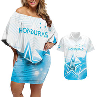 Personalized Honduras Couples Matching Off Shoulder Short Dress and Hawaiian Shirt A Nation of Stars Unity in Light - Wonder Print Shop