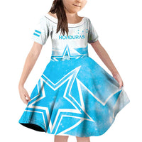 Personalized Honduras Family Matching Off Shoulder Short Dress and Hawaiian Shirt A Nation of Stars Unity in Light - Wonder Print Shop