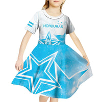 Personalized Honduras Kid Short Sleeve Dress A Nation of Stars Unity in Light - Wonder Print Shop