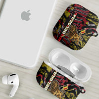 Belgium AirPods Case Lion Holding Flag - Wonder Print Shop