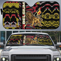 Belgium Auto Sun Shade Lion Holding Flag - Wonder Print Shop