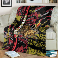Belgium Blanket Lion Holding Flag - Wonder Print Shop