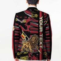 Personalized Belgium Blazer Lion Holding Flag - Wonder Print Shop