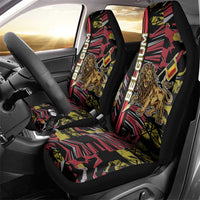 Belgium Car Seat Cover Lion Holding Flag - Wonder Print Shop