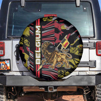 Belgium Spare Tire Cover Lion Holding Flag - Wonder Print Shop