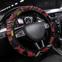 Belgium Steering Wheel Cover Lion Holding Flag - Wonder Print Shop