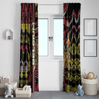 Belgium Window Curtain Lion Holding Flag - Wonder Print Shop