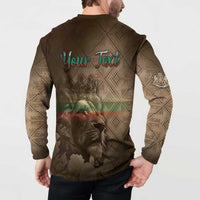 Personalized Bulgaria Button Sweatshirt Lion King Is Pride - Wonder Print Shop