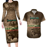 Personalized Bulgaria Couples Matching Long Sleeve Bodycon Dress and Hawaiian Shirt Lion King Is Pride - Wonder Print Shop