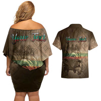 Personalized Bulgaria Couples Matching Off Shoulder Short Dress and Hawaiian Shirt Lion King Is Pride - Wonder Print Shop