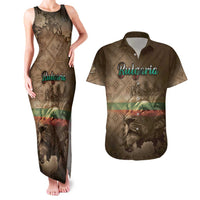 Personalized Bulgaria Couples Matching Tank Maxi Dress and Hawaiian Shirt Lion King Is Pride - Wonder Print Shop