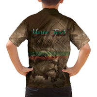 Personalized Bulgaria Family Matching Off Shoulder Maxi Dress and Hawaiian Shirt Lion King Is Pride - Wonder Print Shop
