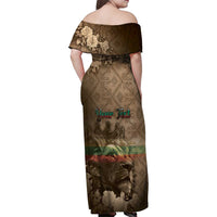 Personalized Bulgaria Family Matching Off Shoulder Maxi Dress and Hawaiian Shirt Lion King Is Pride - Wonder Print Shop
