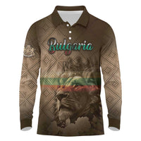 Personalized Bulgaria Long Sleeve Polo Shirt Lion King Is Pride - Wonder Print Shop