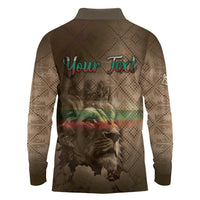 Personalized Bulgaria Long Sleeve Polo Shirt Lion King Is Pride - Wonder Print Shop