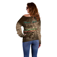Personalized Bulgaria Off Shoulder Sweater Lion King Is Pride - Wonder Print Shop