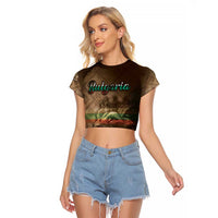 Personalized Bulgaria Raglan Cropped T Shirt Lion King Is Pride - Wonder Print Shop