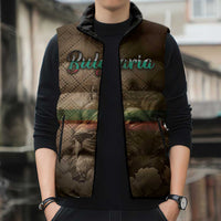 Personalized Bulgaria Sleeveless Puffer Jacket Lion King Is Pride - Wonder Print Shop
