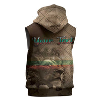 Personalized Bulgaria Sleeveless Zip Hoodie Lion King Is Pride - Wonder Print Shop
