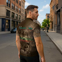 Personalized Bulgaria Zipper Polo Shirt Lion King Is Pride - Wonder Print Shop