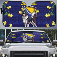 Bosnia And Herzegovina Auto Sun Shade The Tornjak With Lilium Bosniacum - Wonder Print Shop