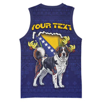 Personalized Bosnia And Herzegovina Basketball Jersey The Tornjak With Lilium Bosniacum - Wonder Print Shop