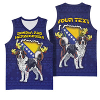 Personalized Bosnia And Herzegovina Basketball Jersey The Tornjak With Lilium Bosniacum - Wonder Print Shop