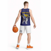 Personalized Bosnia And Herzegovina Basketball Jersey The Tornjak With Lilium Bosniacum - Wonder Print Shop