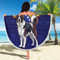 Bosnia And Herzegovina Beach Blanket The Tornjak With Lilium Bosniacum - Wonder Print Shop