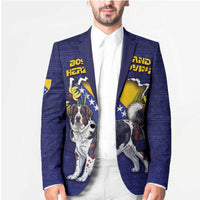 Personalized Bosnia And Herzegovina Blazer The Tornjak With Lilium Bosniacum - Wonder Print Shop