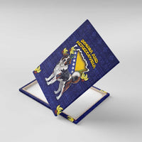 Bosnia And Herzegovina Canvas Wall Art The Tornjak With Lilium Bosniacum - Wonder Print Shop