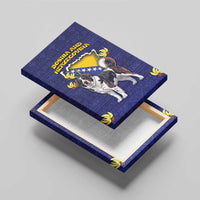 Bosnia And Herzegovina Canvas Wall Art The Tornjak With Lilium Bosniacum - Wonder Print Shop