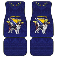 Bosnia And Herzegovina Car Mats The Tornjak With Lilium Bosniacum - Wonder Print Shop