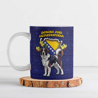 Personalized Bosnia And Herzegovina Ceramic Mug The Tornjak With Lilium Bosniacum - Wonder Print Shop