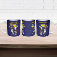 Personalized Bosnia And Herzegovina Ceramic Mug The Tornjak With Lilium Bosniacum - Wonder Print Shop