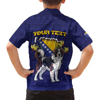 Personalized Bosnia And Herzegovina Family Matching Puletasi and Hawaiian Shirt The Tornjak With Lilium Bosniacum - Wonder Print Shop