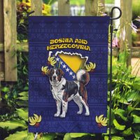 Bosnia And Herzegovina Garden Flag The Tornjak With Lilium Bosniacum - Wonder Print Shop