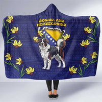 Bosnia And Herzegovina Hooded Blanket The Tornjak With Lilium Bosniacum - Wonder Print Shop